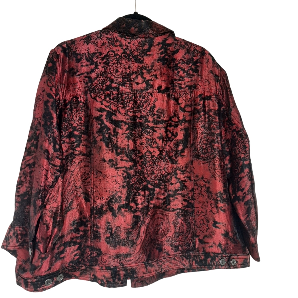 Ruby Rd. Paisley Over-Dyed Jacket - image 7